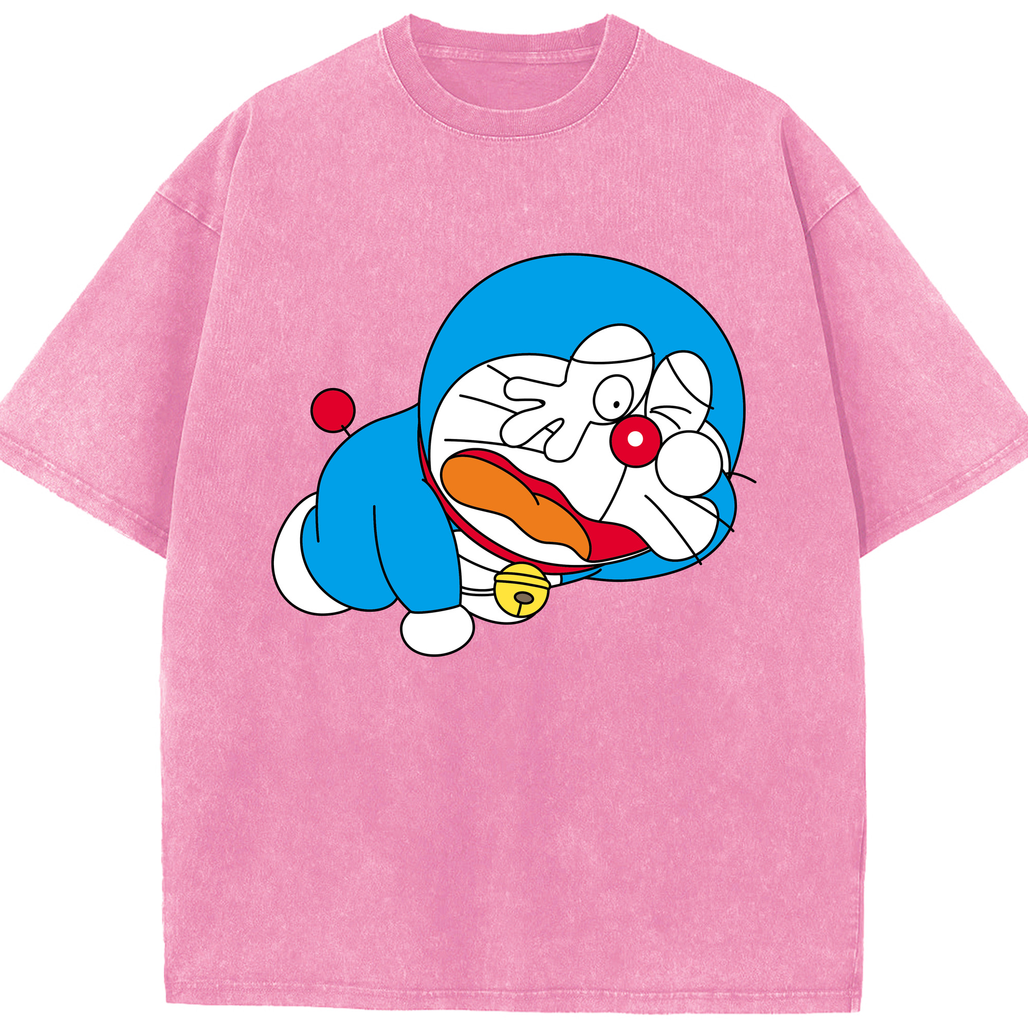 （画像用） ドラえもん Doraemon 綿100% ヴィンテージ風 半袖Tシャツ（フロントプリント）